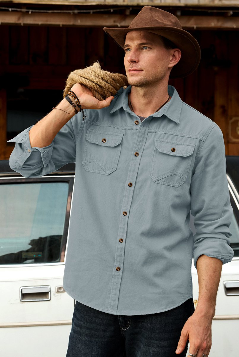 Ethan_Brook_'s tweet photo. Workwear roots, weekend attitude—this cotton overshirt does both without trying too hard.

Check it out: https://t.co/uHcBVLm7jo

Visit our store: https://t.co/0h9RCb5gMQ

#Vogstart #MensOvershirt #WorkwearStyle #CottonShirt #WesternStyle #FallMenswear #CasualStyle #MensFashion https://t.co/WuAXEcZAmQ
