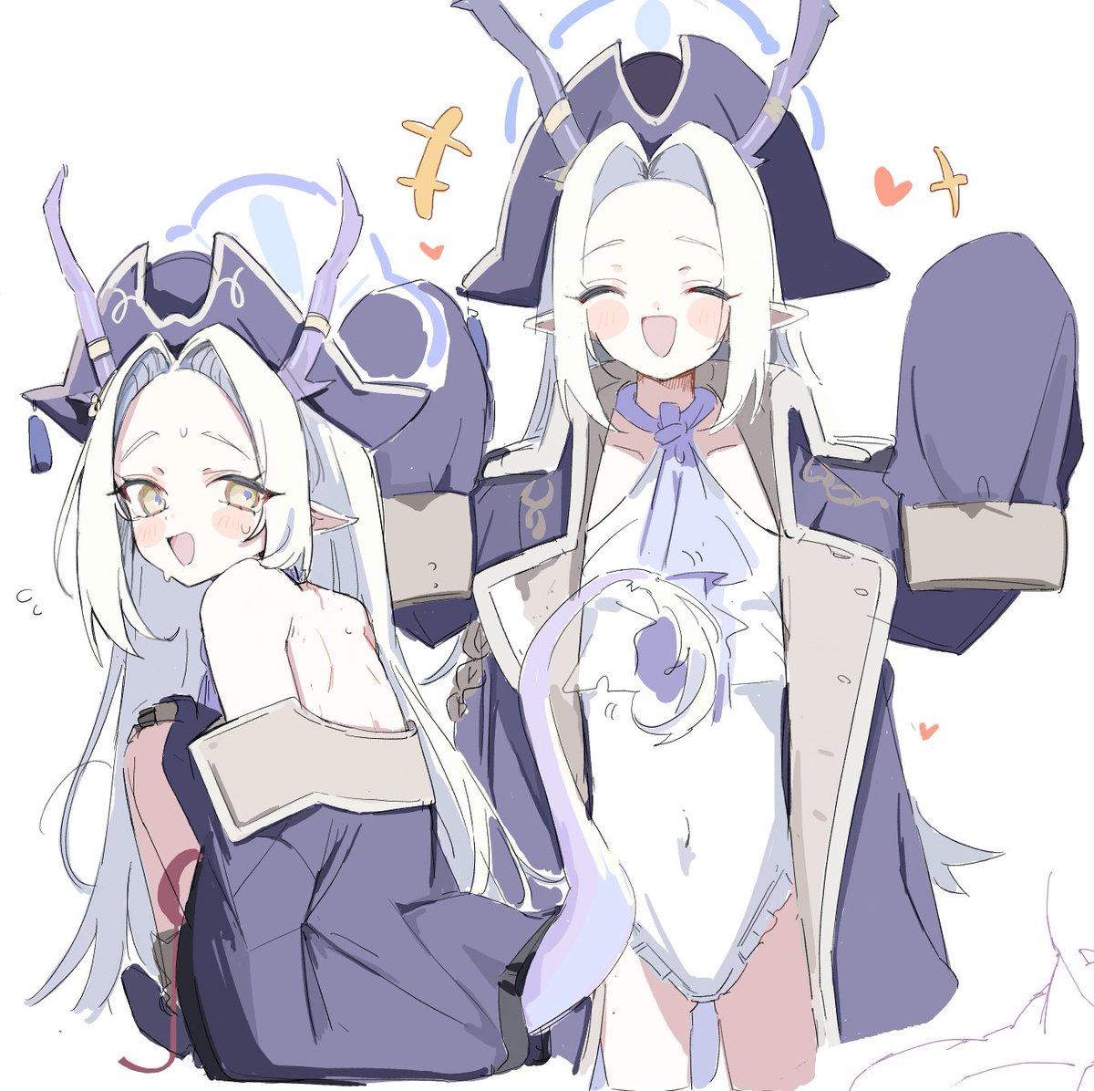 put_buri's tweet photo. 今月描いた絵を晒そう
 珍しく水着をたくさん描いた月だった！！ https://t.co/R9pD3mJ8F8