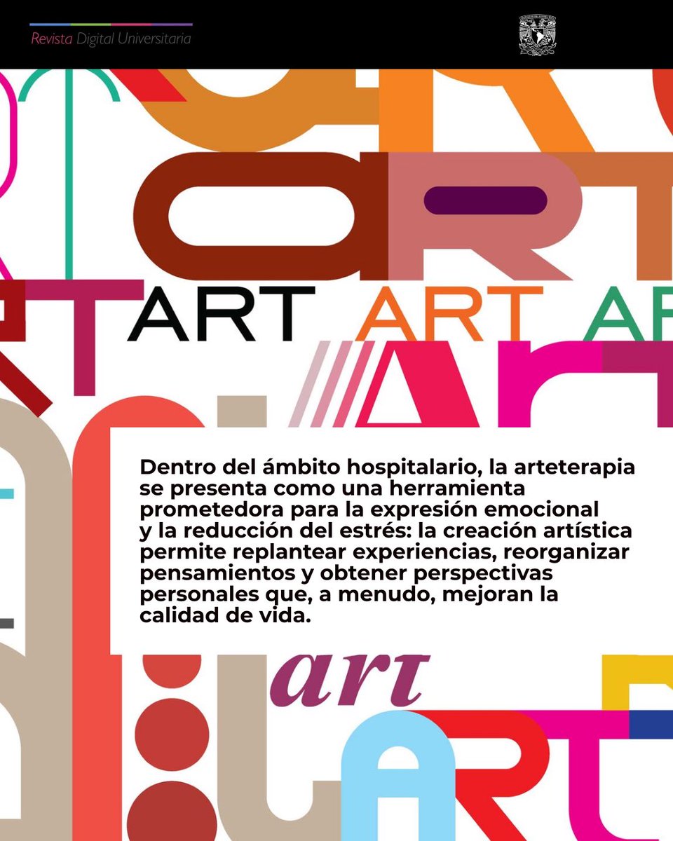 rdu_unam's tweet photo. 🎨“¿Tiene beneficios la arteterapia en niños con cáncer?”🖌️🖼️
🔗https://t.co/rYONK6NUpv https://t.co/Y5SCYbfj13