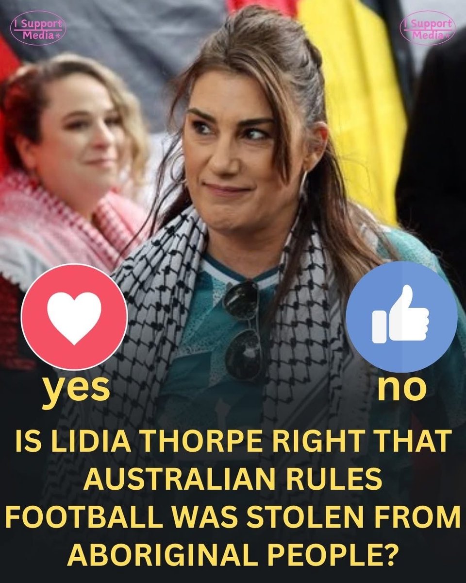 BenjaminBlca's tweet photo. Independent Senator Lidia Thorpe has raised questions about the origins of Australian Rules football and whether the sport owes its foundations to Aboriginal traditional games. https://t.co/LTSPewa678