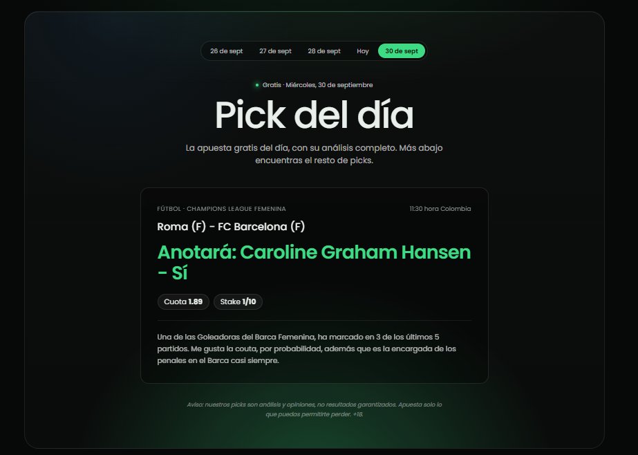 TipsterMedallo's tweet photo. Les dejo de una vez el Freepick de mañana.
🇪🇺 Champions League Femenina
Roma (F) vs Barcelona (F)
Anotará: Caroline Graham Hansen cuota 1.89
Le veo mucho valor a esa Cuota.
Picks en: https://t.co/6P2SitggCI
#apuestas #freepicks #Futbol https://t.co/455nl90xex