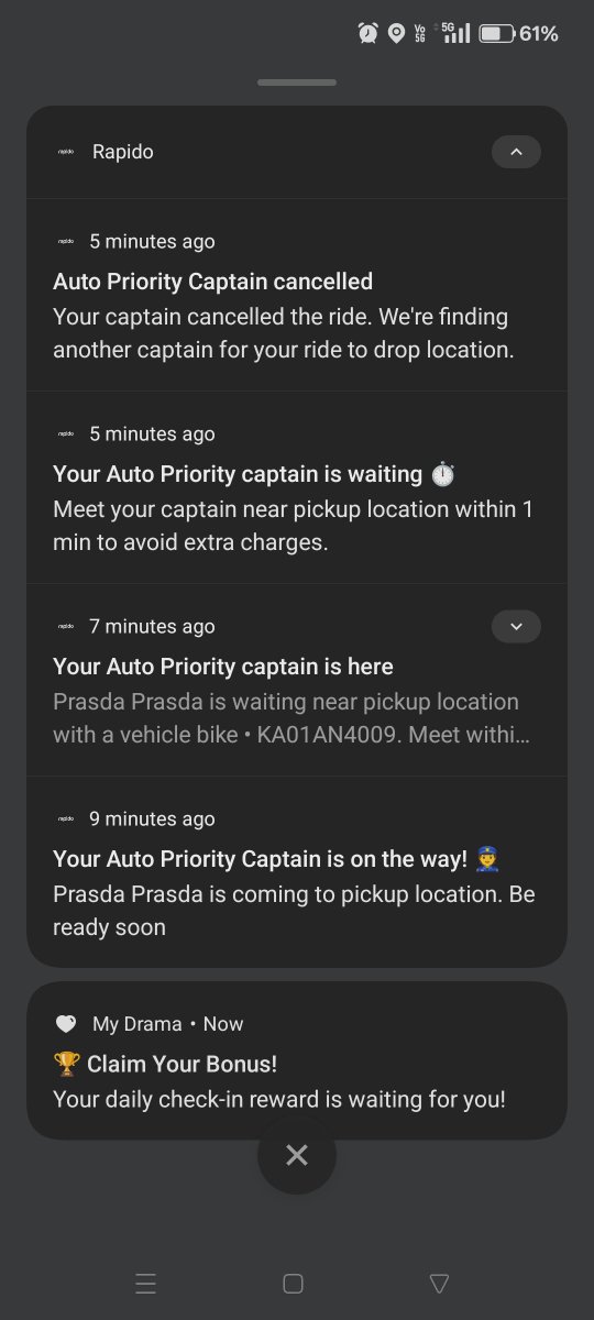 manish_1901's tweet photo. @rapidoapp_ @RapidoCares 
This driver Acceps the request then reach the location and within 1:30 minutes cancels
With traffic and auto available issue in Bangalore we as customer facing such issues delay to office commute and he is behaving rude https://t.co/sY8c69DhT6