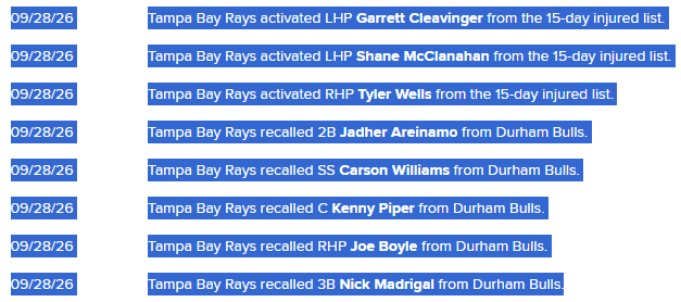 BaseballRaysDO's tweet photo. Moves on an off day... https://t.co/lqFRVxpVlx