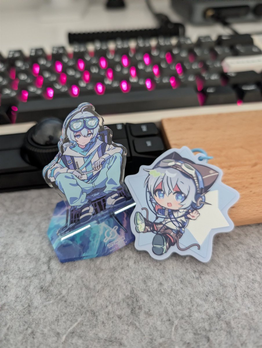 yuuuusername's tweet photo. he arrived!!! ty @tomyyy_404 for the sou keychain! 🩵 https://t.co/xIHApwnLe1