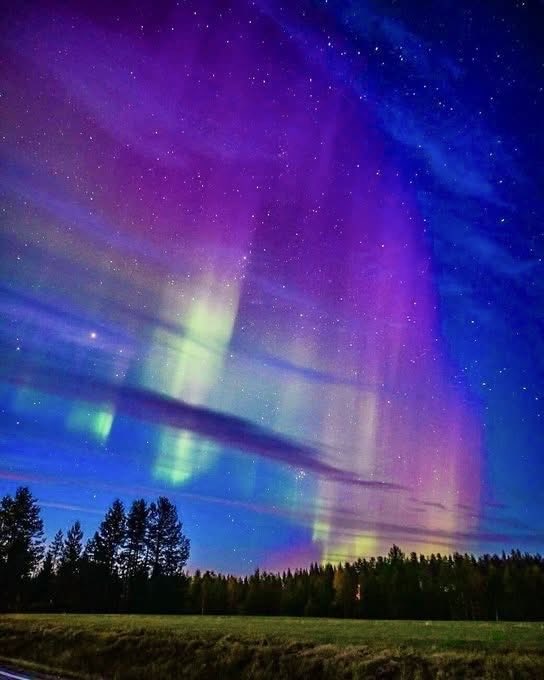 LakotaMan1's tweet photo. So, the Ojibwe and Cree Nations believe that the Northern Lights are the spirits of dearly departed loved ones — dancing their way home to the stars.🪶✨ https://t.co/PPRHONDpSv