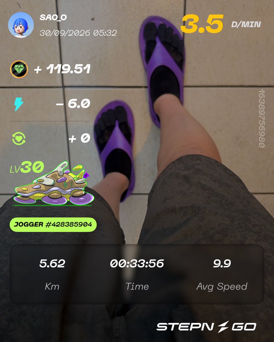 StepSao's tweet photo. シャワーラン🏃♀️🚿
坂ジョグ4.5km+WS
台湾サンダル
子どもの夏休みが明け、6時走り終え目標の日々が再来
連休のおかげでなんとか月200km維持💦
来月レガシーだけど全く仕上がってない😂
#STEPN コード 17667166
#STEPNGO giftbag G111Fu6y1HKS
#HEAL3 招待コード yO3GrJO158516
#ランニング
#Garmin https://t.co/9tEvkYUiSu