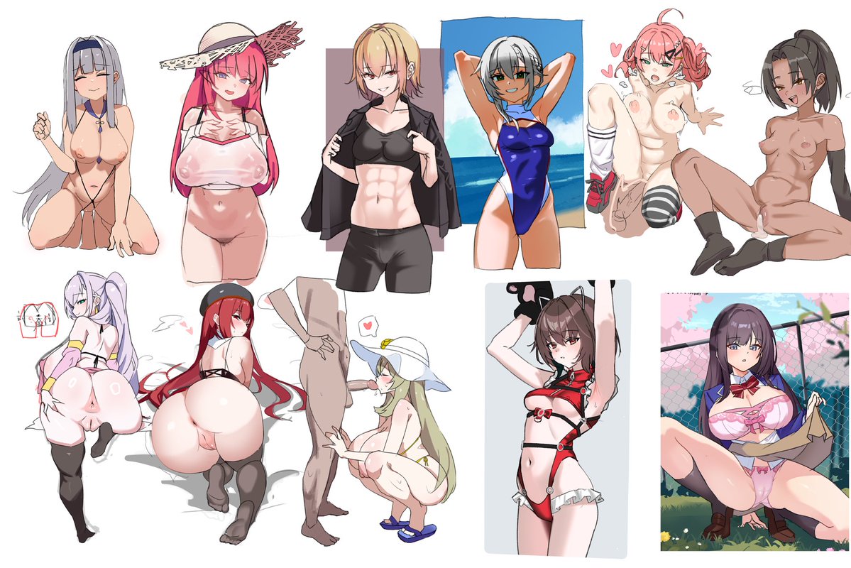 repi_illust's tweet photo. 9月分。日々の練習を義務化していると、どうしても忙しかったり体調悪かったりでクロッキーしかできない日がある。だから比較的元気な日はカラーまで模写するよう練習強度を上げた。負荷は増えたけど、練習用キャンバスがイラストで埋まっていくのはなかなか達成感ある。とりま100枚頑張るぞい https://t.co/TdtBQs8Mis