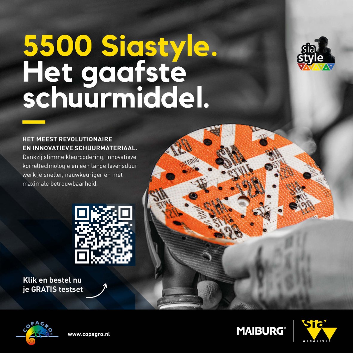 HabecoBV's tweet photo. 🚀 Ontdek het meest revolutionaire en innovatieve schuurmateriaal van Sia Abrasives! 👉 Benieuwd naar de voordelen? Bestel nu jouw GRATIS testset! #HabecoBV #Verf #VerfVoorVakmensen #Copagrow #Siastyle #Schuurmateriaal #Schuren #Vakmanschap https://t.co/nlulEYs6nJ https://t.co/GY1CZPKLFA