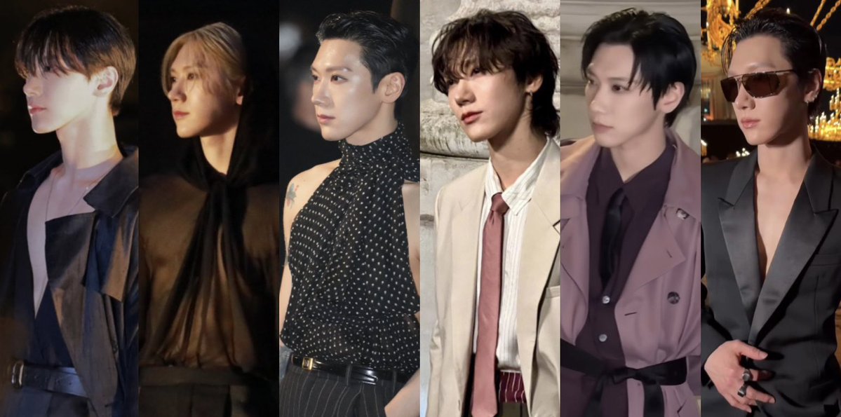 All4Ten_VN's tweet photo. TEN &amp; YSL throughout the years

TEN AT SAINT LAURENT SUMMER27 
#TENforYSLPFW27
#SaintLaurentxTEN https://t.co/Hr9deXEOSC