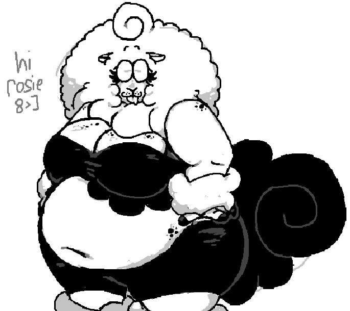 pummcentral's tweet photo. sorry 4 NO ART... have a rosie doodle... next big oc draw i'll do will probably focus on her also i really gotta get her boob size consistent i need to make them big https://t.co/o7axDdYqZR