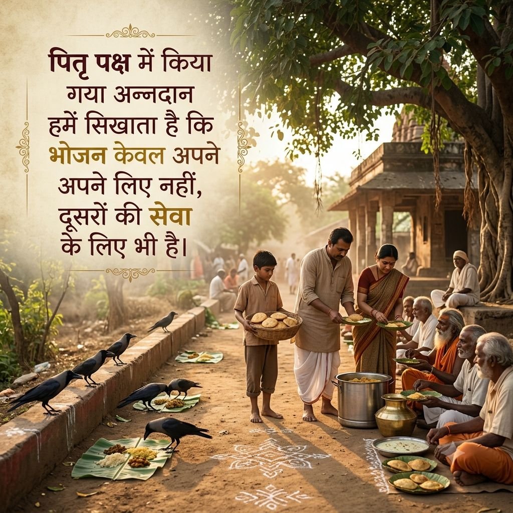 Pushpacsv4's tweet photo. @Rampras84536066 @AmdAshram True
पितृ पक्ष हमें स्मरण कराता है कि हमारी पहचान केवल आज से नहीं, बल्कि उन पूर्वजों के संस्कारों से जुड़ी है जिन्होंने हमारी नींव रखी। श्रद्धा से किया गया श्राद्ध उनके प्रति कृतज्ञता और सम्मान का जीवंत प्रतीक है।  #ShraddhMahima #AncestralBlessings #PitruPaksha https://t.co/wdP1TbW0pg