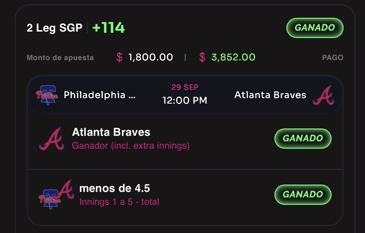larabasado's tweet photo. A este punto tengo que agregar algo? 

2-0 en la post season

+114 ✅, Padres con anticipado ✅

Gratis, como todo el mes. Mañana doy mis resultados. Pídele el de tu tipster a la reventa. 

Saludos. Y buenas noches https://t.co/u4AzfZEtZL