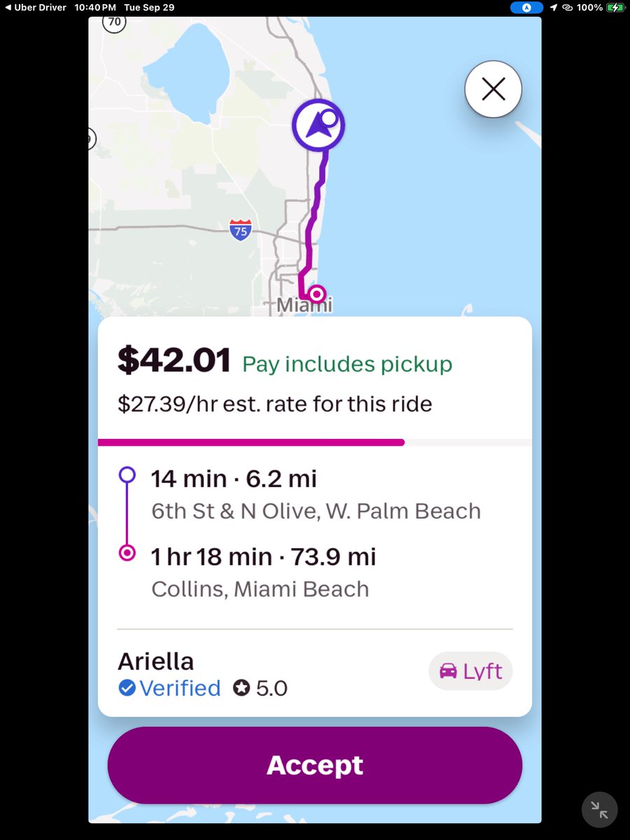 ChickenMoney3's tweet photo. @AskLyft @lyft I guarantee you, your AI isn’t aware of gas prices. FYI, it’s $4.49 per gallon. https://t.co/Y6qb6iOVWX
