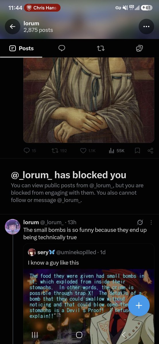 negatezero's tweet photo. Another butthurt anti in the Re:Zero community blocked me. Nothing of value was lost. https://t.co/LA7YBz7DeA