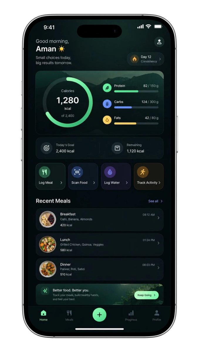 amansaini_11's tweet photo. Calorie Tracker Home Screen.
AI slop vs Clean, Which one is better? https://t.co/TJWMFNbjRp
