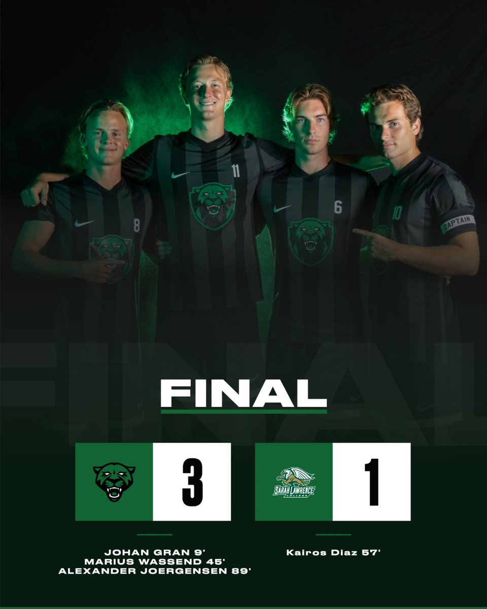 OW_Panthers's tweet photo. PANTHERS WIN!

The Panthers beat Sarah Lawrence 3-1 today with goals by Johan Gran, Marius Wassend, Alexander Joergensen. https://t.co/0FuutaQO6M