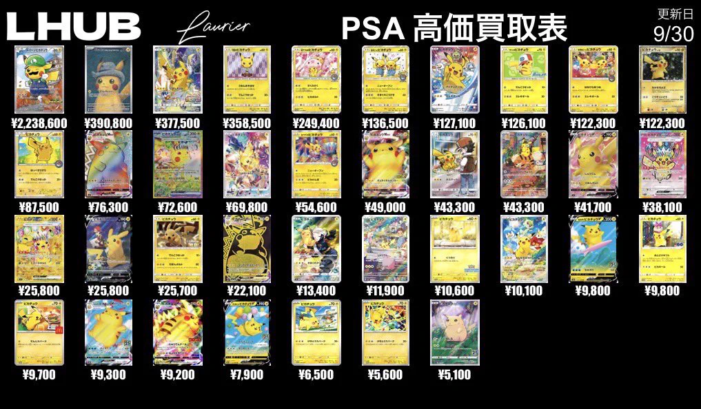 PSA10 AR CHR まとめ売り　ホエルオー他被り無し LHUB大阪(ルーブ) on X: 