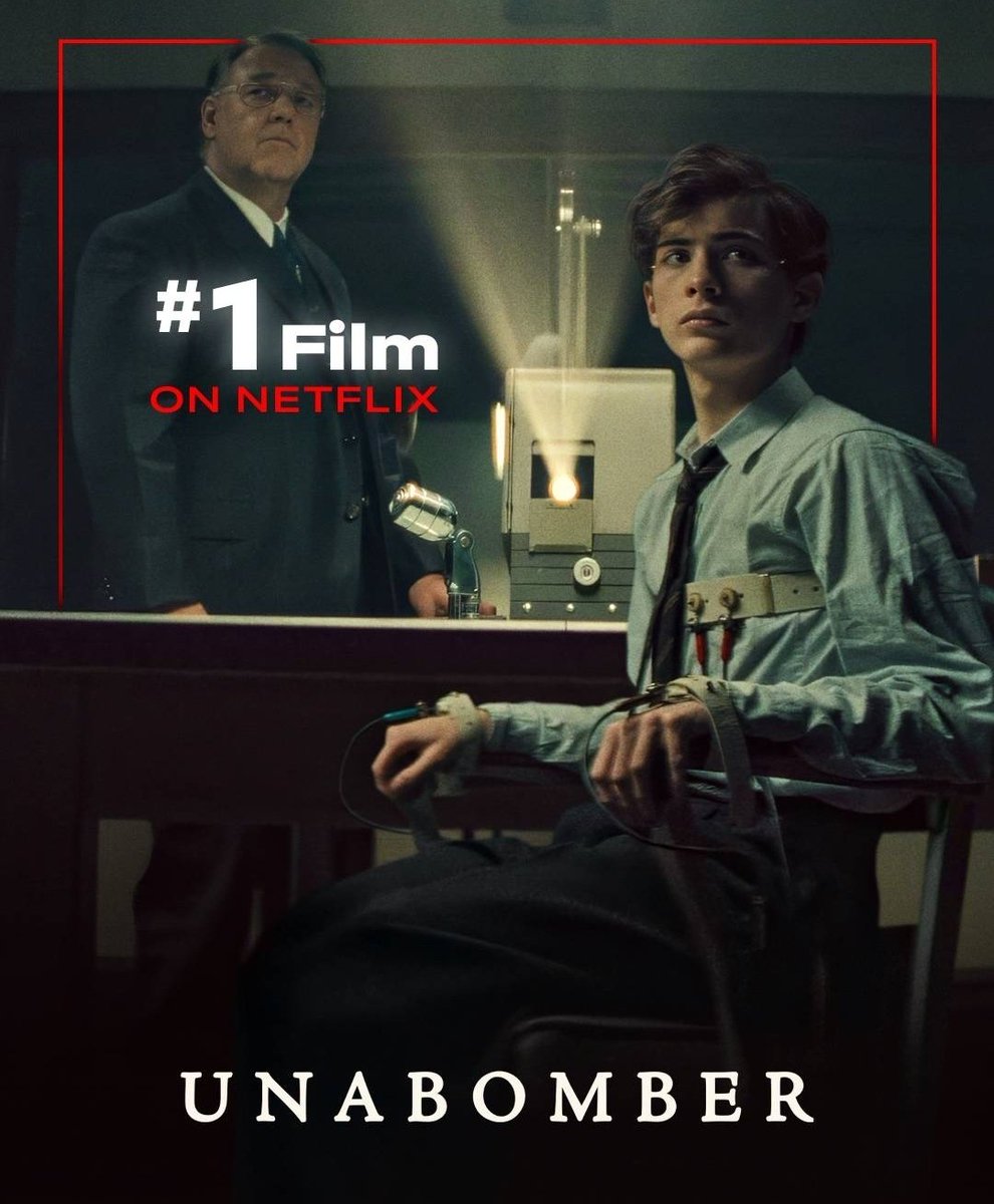 jacobtremblayhq's tweet photo. UNABOMBER is now the #1 film on Netflix https://t.co/32R4LeQqJ0