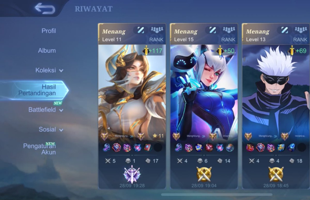 willzstoreml's tweet photo. 30-09-2026 
Testimoni Joki Akun Mythic Grading 6x 
Mythic ⭐ 0 Ke Mythic ⭐ 11
Req : Mid

Yang mau Joki ML / Joki Akun Bisa Langsung WA ya :
Epic 4K / ⭐
Legend 5K / ⭐
Mythic 7,5K / ⭐ https://t.co/bYZGLmg1JN