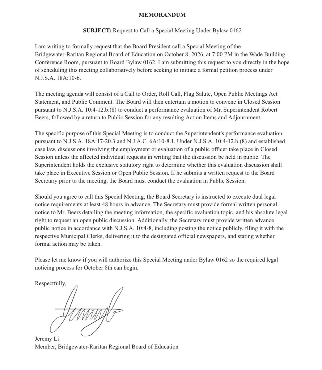 realJeremyALi's tweet photo. I have submitted a Letter to the Board President requesting that the Board convene in a Special Meeting. I look forward to a response, if any, from Board Leadership. https://t.co/dc2w6XMOs9