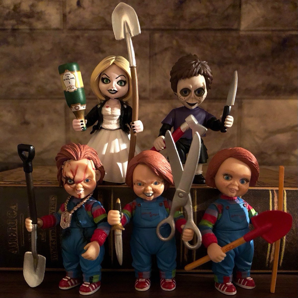 SATORU02709164's tweet photo. 【TAKARA TOMY A.R.T.S / ガシャポン】

CHUCKY ビッグサイズフィギュア２
(全5種/1回400円)

｢ チャッキーB ｣
｢ チャッキーA ｣
｢ グッドガイ ｣
｢ ティファニー ｣
｢ グレン ｣

コンプリート達成！

#400円ガチャ #CHUCKYガチャ #チャッキーガチャ #CHUCKY #チャッキー https://t.co/Lc5OKt29FM
