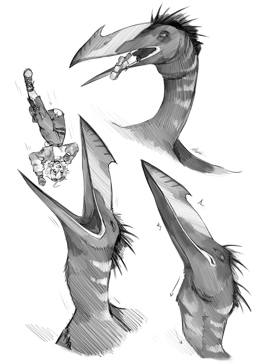Shoeshii_'s tweet photo. CW: Vore

A new commission piece with some inspiration from Jurassic world rebirth, for the lovely @/Duckandstuff1^^ https://t.co/EsaY57t7aC