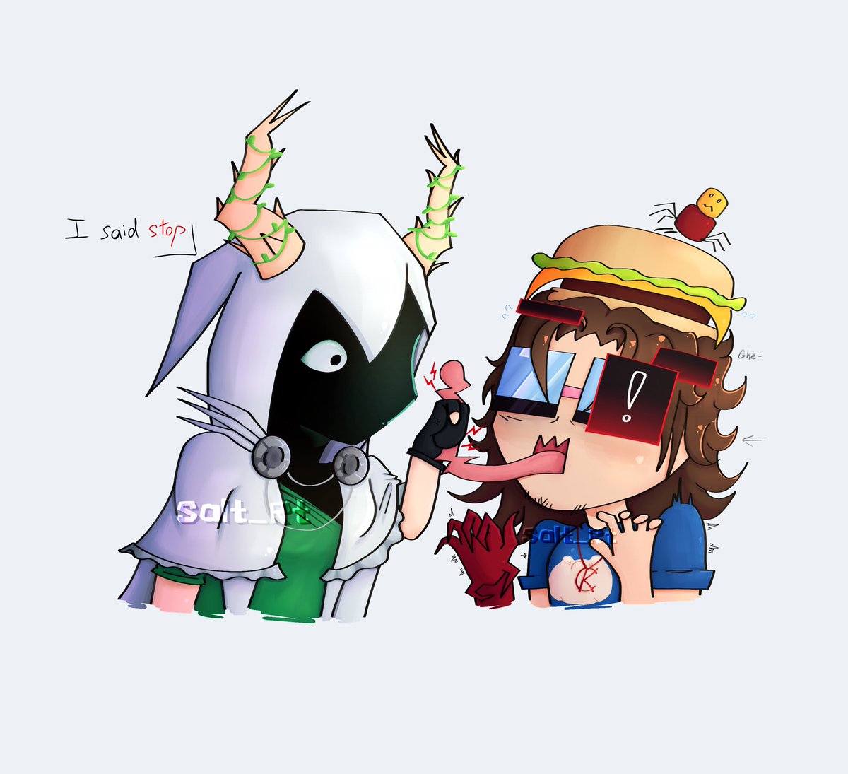 tulaanej's tweet photo. Can I call them burgerdisaster 🥺🥺🥺
#Stickmasterluke #007n7 https://t.co/LyR1vcVEM4