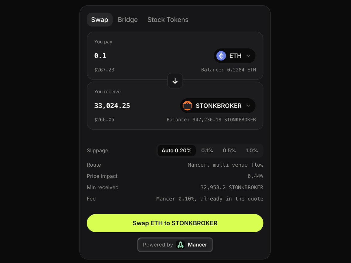 MichaelHirsch's tweet photo. swaps on https://t.co/r7Gqyvf6Jj is now powered by @MancerXYZ 💪 https://t.co/nFjQa6rg9S