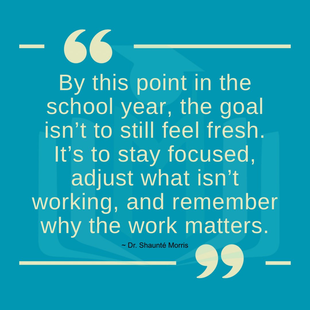MorrisEducates's tweet photo. By the end of September, the newness is gone and the real work is here.

Stay focused. Adjust what isn’t working. Support your people. Keep the purpose in front of you.

The work still matters. 💙

#EducationalLeadership #Teachers #MorrisEducationSolutions https://t.co/8Y6ameozaK