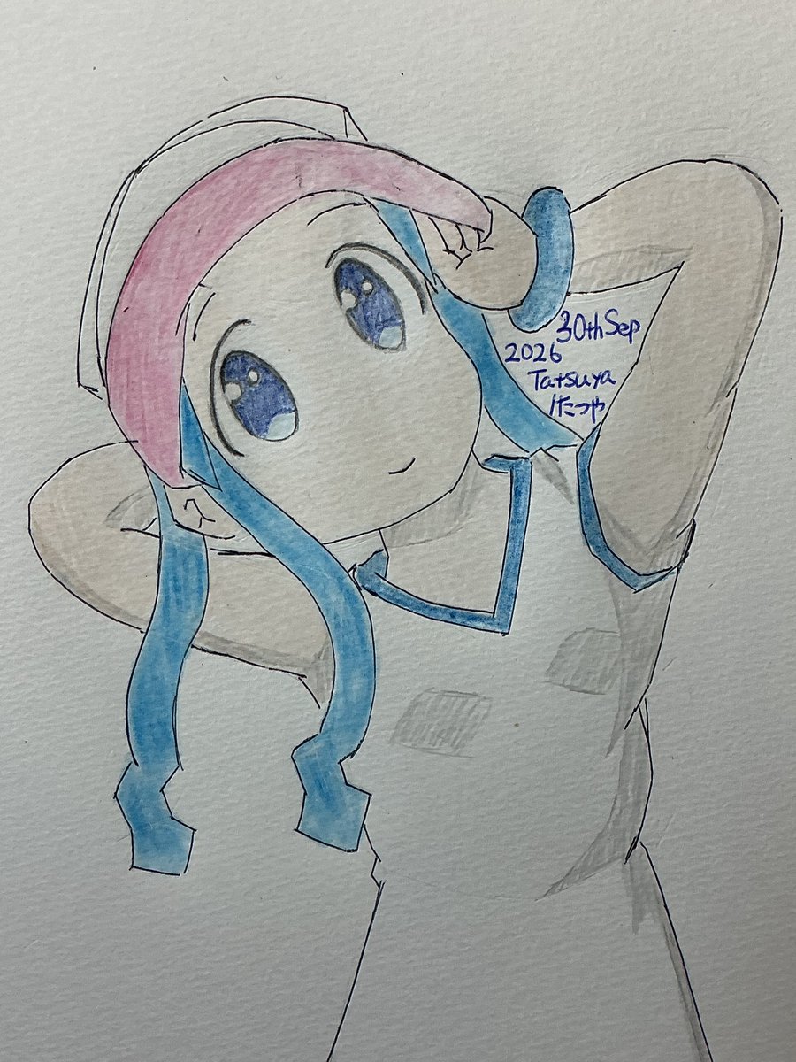hufuf's tweet photo. Illustration / #Drawing / #イラスト of Squid Girl / イカ娘
Wearing a headband https://t.co/wPqhirpIh3