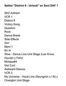 imnotyoun's tweet photo. el setlist de district 9: unlock... https://t.co/qkFwNoFnWY