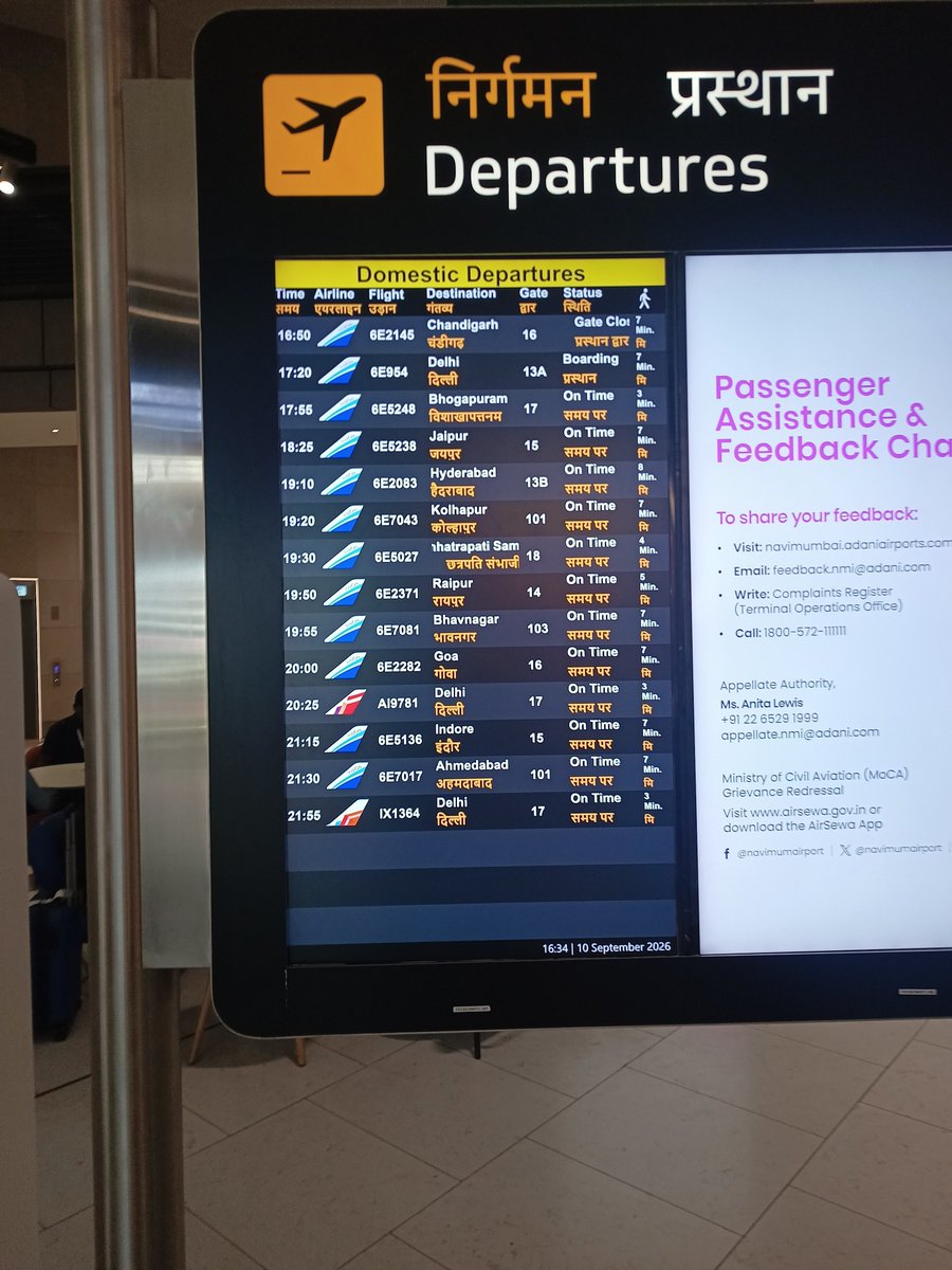 PradeepAskForU's tweet photo. Day3 until you solve this issue
Dear @asrvizagairport the Bangalore(BLR)&amp;Navi Mumbai(NMI) airports, the destination is being displayed as Bhogapuram instead of Visakhapatnam causing confusion among passengers. Please resolve this issue ASAP @BLRAirport @navimumairport @flyVizag https://t.co/I9gCyu2HjK