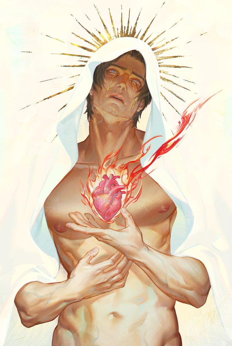 Noir_Lune2333's tweet photo. 不灭心火❤️‍🔥Unquenchable flame
#LeonKennedy #RE9
Weathered by storms, yet giving mercy to all.
Golden tears fall, bearing the weight of chaos.
Through the long night, the heart's flame still burns.
Trapped in deep darkness,His true heart never sinks. https://t.co/Su3VcdhzSO