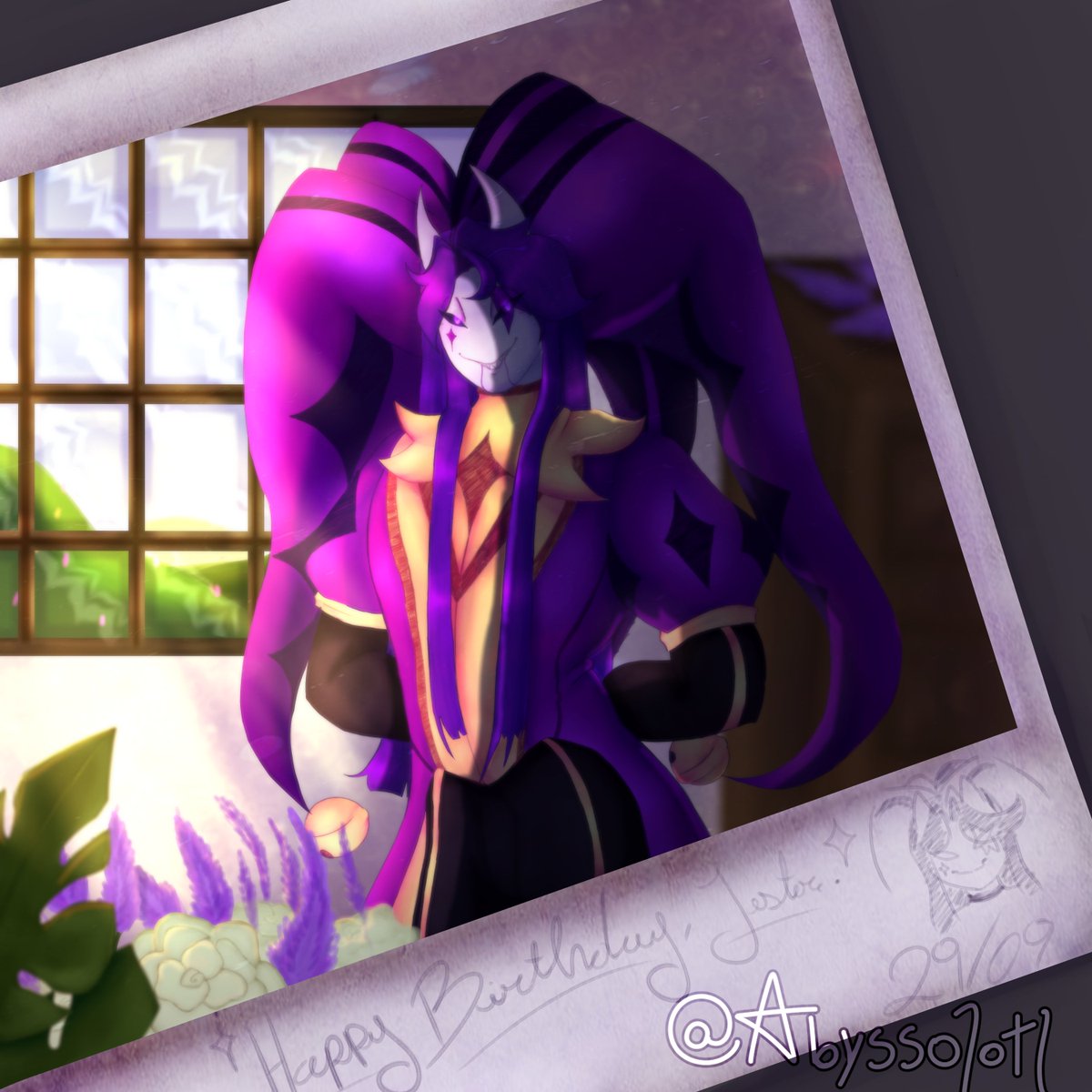 abyssilly's tweet photo. HAPPY BIRTHDAY, JESTER! <3 
--------------
(Super rushed cause I had no idea what to draw :,v)
--------------
#tfc #thefreakcircus #thefreakcircusjester https://t.co/k2CkFdSdC6