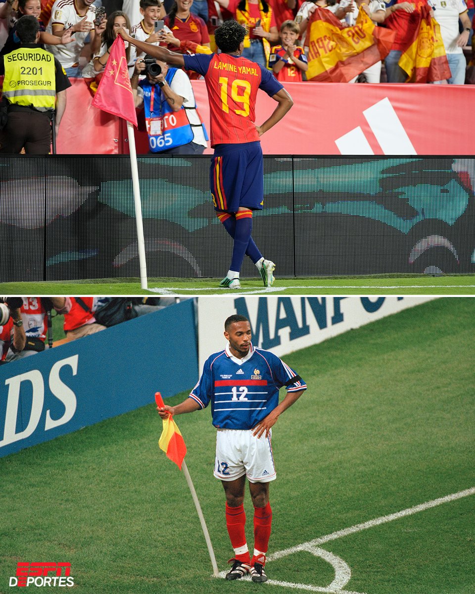 ESPNDeportes's tweet photo. Hay algunos festejos icónicos que merecen replicarse.🤩⚽️ https://t.co/L433AwzJDo