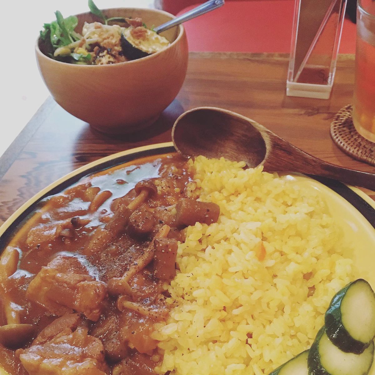 amuless's tweet photo. 水曜Ajitoランチやとります(^-^)/♪
今のカレー☆豚ごぼうカレー/鯖レンコンのタイカレー☆
カレー2種類又は帯広風豚丼とのハーフ&amp;ハーフもおすすめです＼(^-^)／
#中野坂上
#カレー
#新中野
#ランチ
#テイクアウト https://t.co/ikDFLt17sf