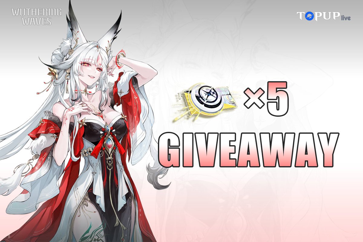 Topuplive_'s tweet photo. WUWA Hsin Giveaway
🎁 Prize:【Lunite Subscription】*5

Rules: 
> Follow @Topuplive_
> RT &  Comment anything (e.g., For Hsin, Chisa or Iuno!)
> Join the Discord to boost your chance: https://t.co/zQRrbfOqbm

Ends at 2026/10/06
Winner will be announced in Discord!! GL!🦊
#wutheringwaves  #Giveaway