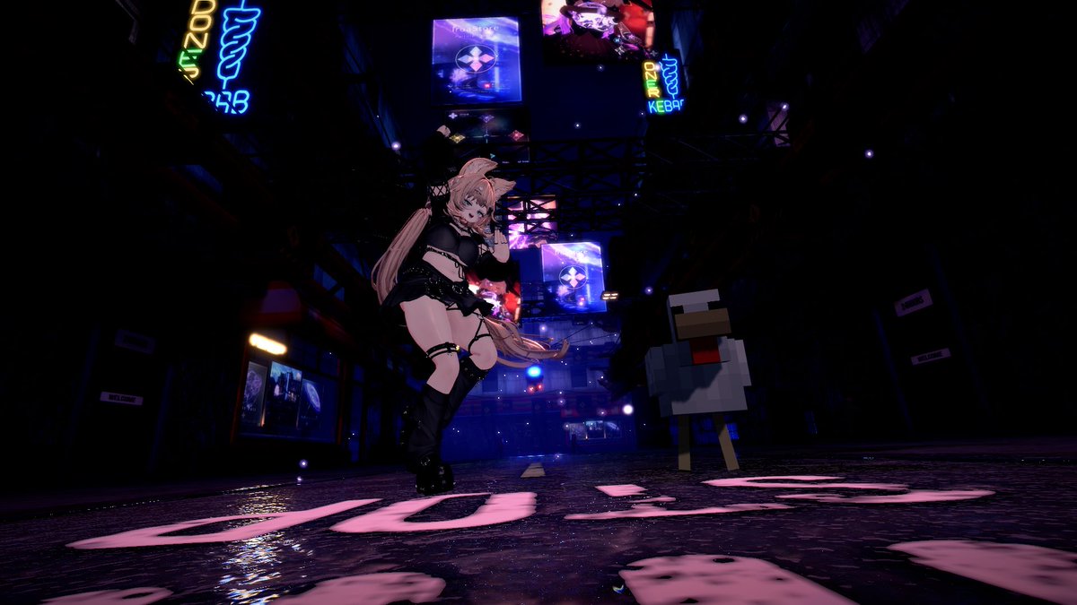 sonohensato's tweet photo. MMDワールドに映り込むニワトリ面白すぎた
#VRchat https://t.co/siyT8eRyAF