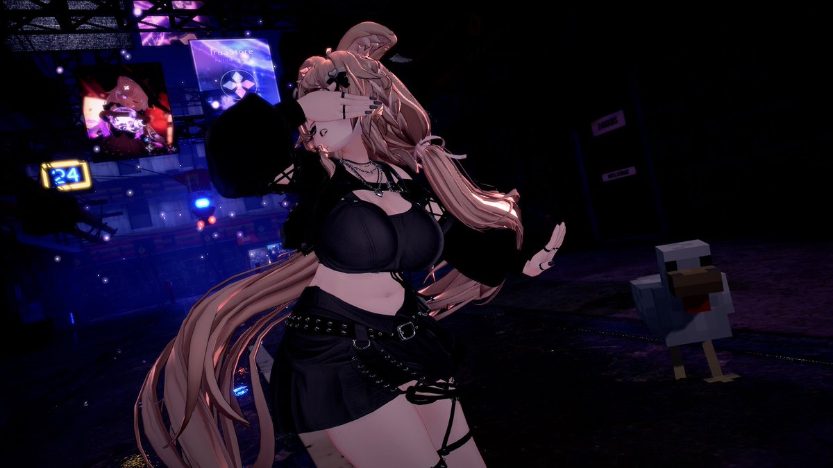 sonohensato's tweet photo. MMDワールドに映り込むニワトリ面白すぎた
#VRchat https://t.co/siyT8eRyAF