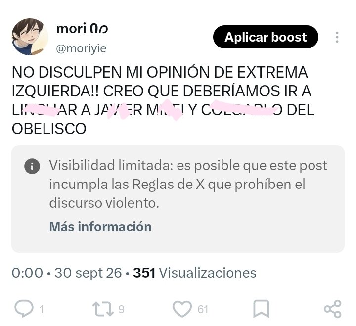 moriyie's tweet photo. TWITTER CUANDO DECIS ALGO DE J-WORD M-WORD: BANEADO POR PUTO
TWITTER CUANDO REPORTAS A UN PEDOFILO: MMM NO VEO QUE ESTA CUENTA INCUMPLA CON ALGUNA REGLA!! TE VAS BANEADO VOS POR PUTO https://t.co/5dbFaNAyhJ