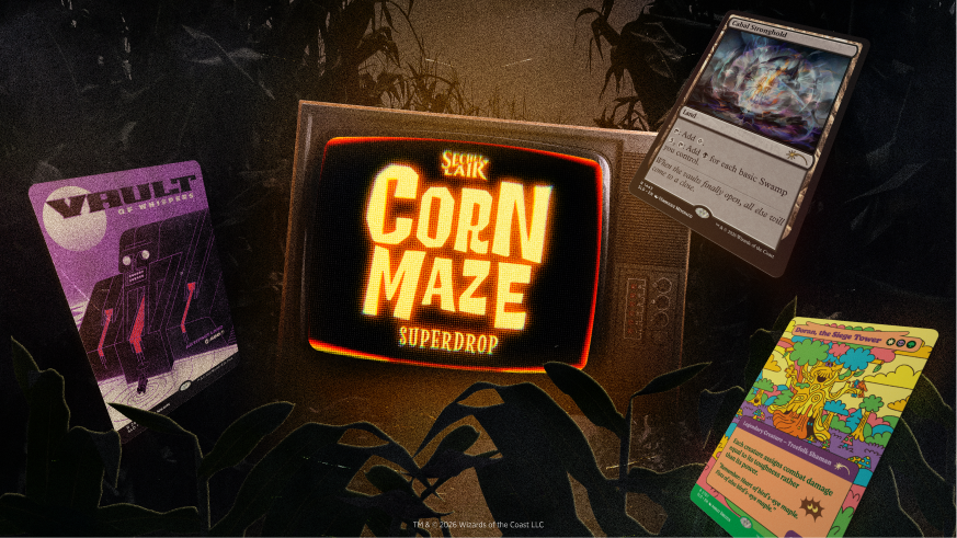 MTGSecretLair's tweet photo. We planted so many unique corn varieties—like demonic, zombie, goblin, groovy, vampiric, and primitive-futuristic. Isn’t nature amazing? https://t.co/HBahipLoqQ