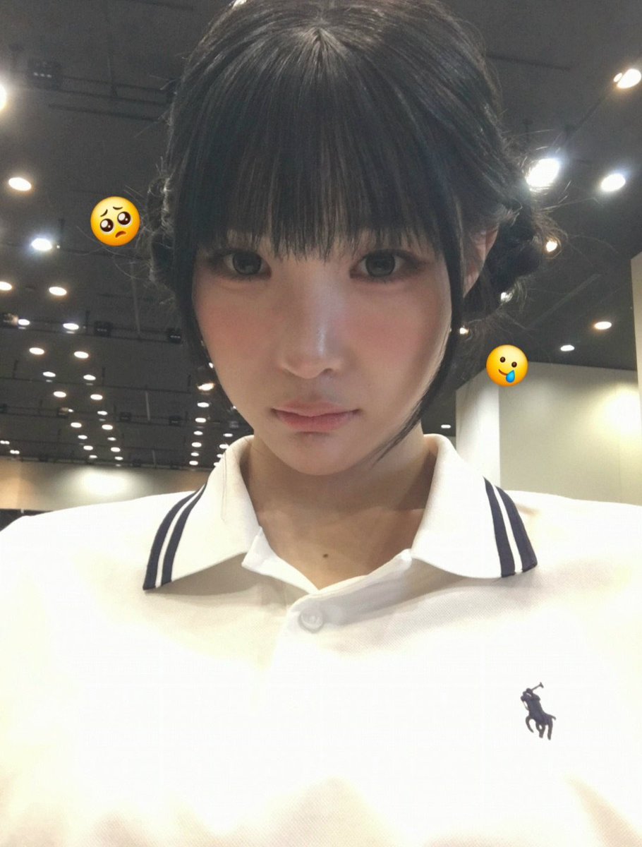 kixjuun's tweet photo. Cute mood under brighter ceiling lights. A rare debonair expression settles into a gentle pout across two linked shots. https://t.co/vKFpCthLAG