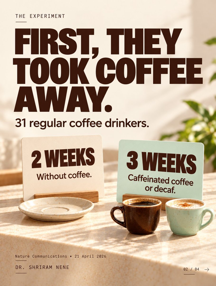 DoctorNene's tweet photo. Coffee contains much more than caffeine. ☕

A small study found gut-related changes and lower self-reported stress scores with decaf, too. Other coffee compounds may play a role, but this doesn’t establish coffee as a treatment.

#Coffee #GutHealth #Decaf https://t.co/ML9RIVHqEr