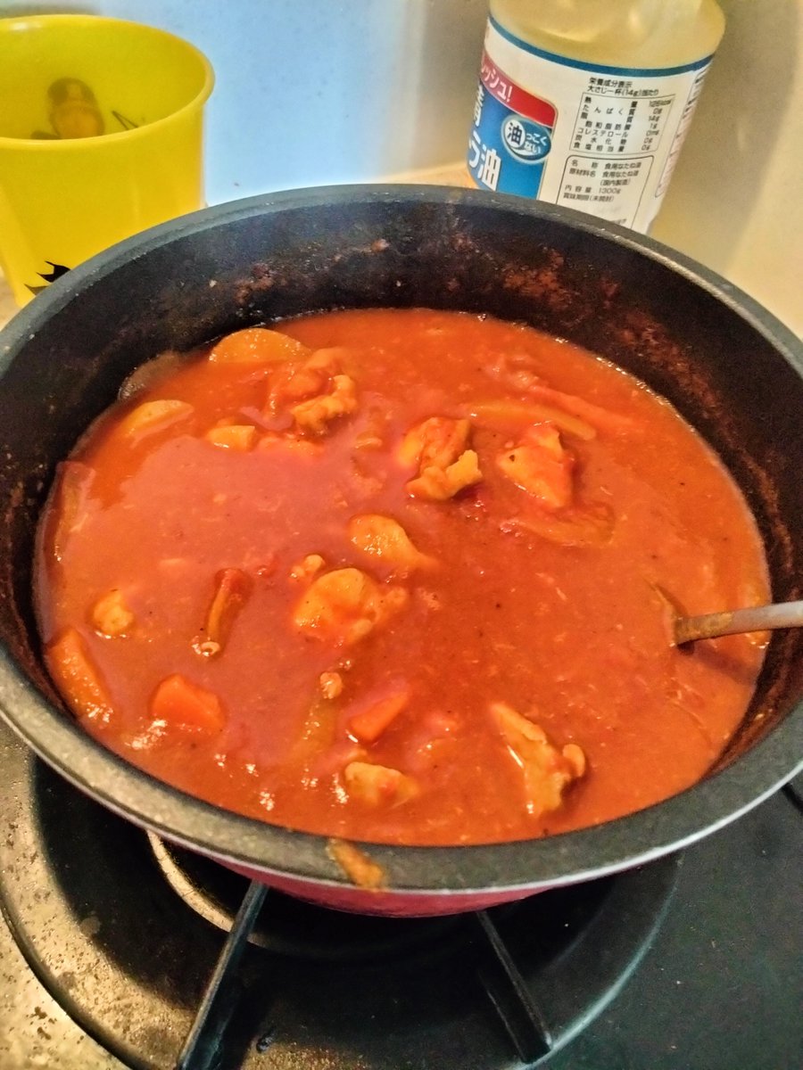 boukunkumar's tweet photo. 赤缶で作るスパイスカレー🍛研究 https://t.co/qA7u32pTjc