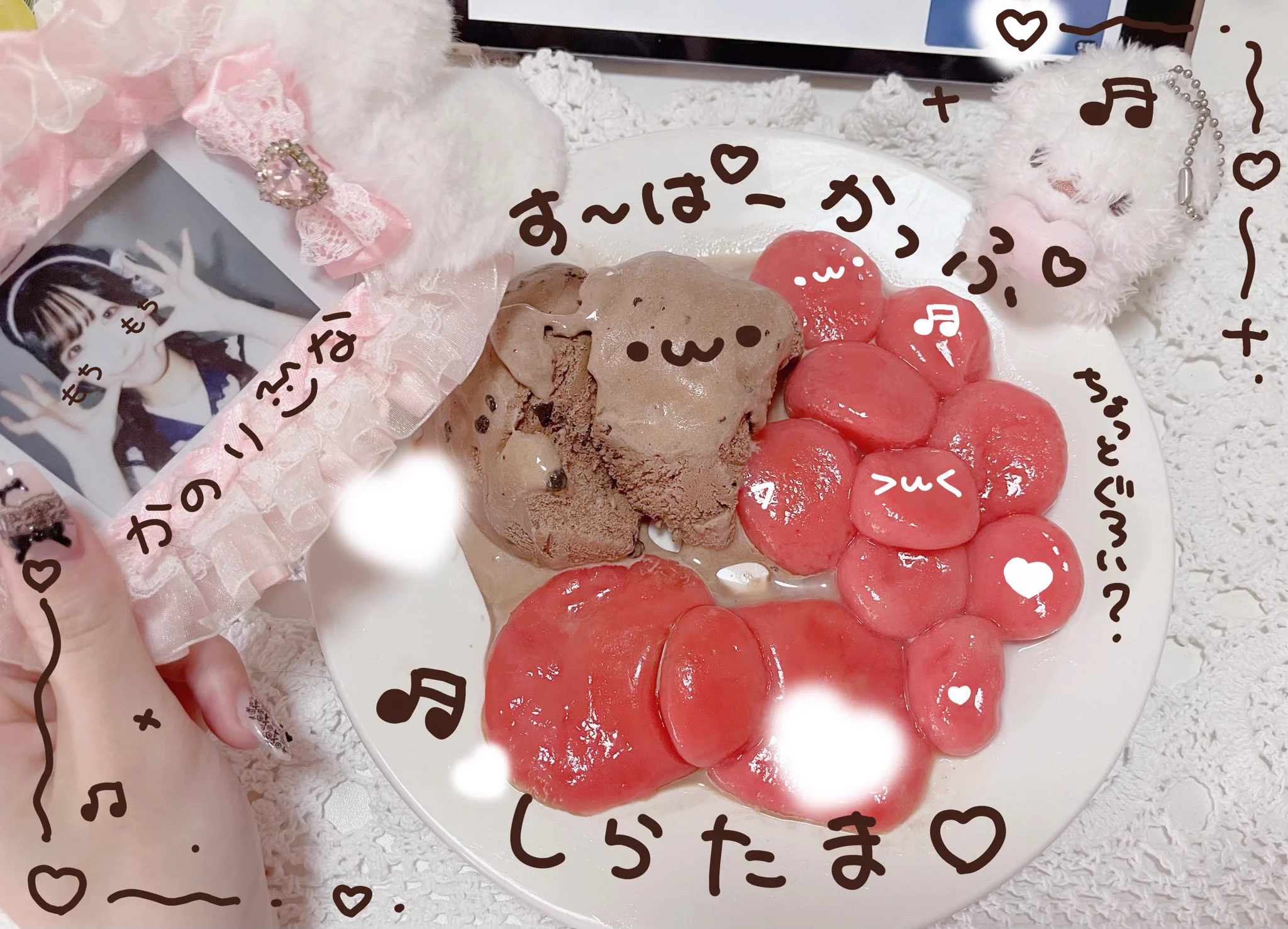 花乃りこな (UNDO) na platformě X: „ちゃんとリボンの白玉作ったのに