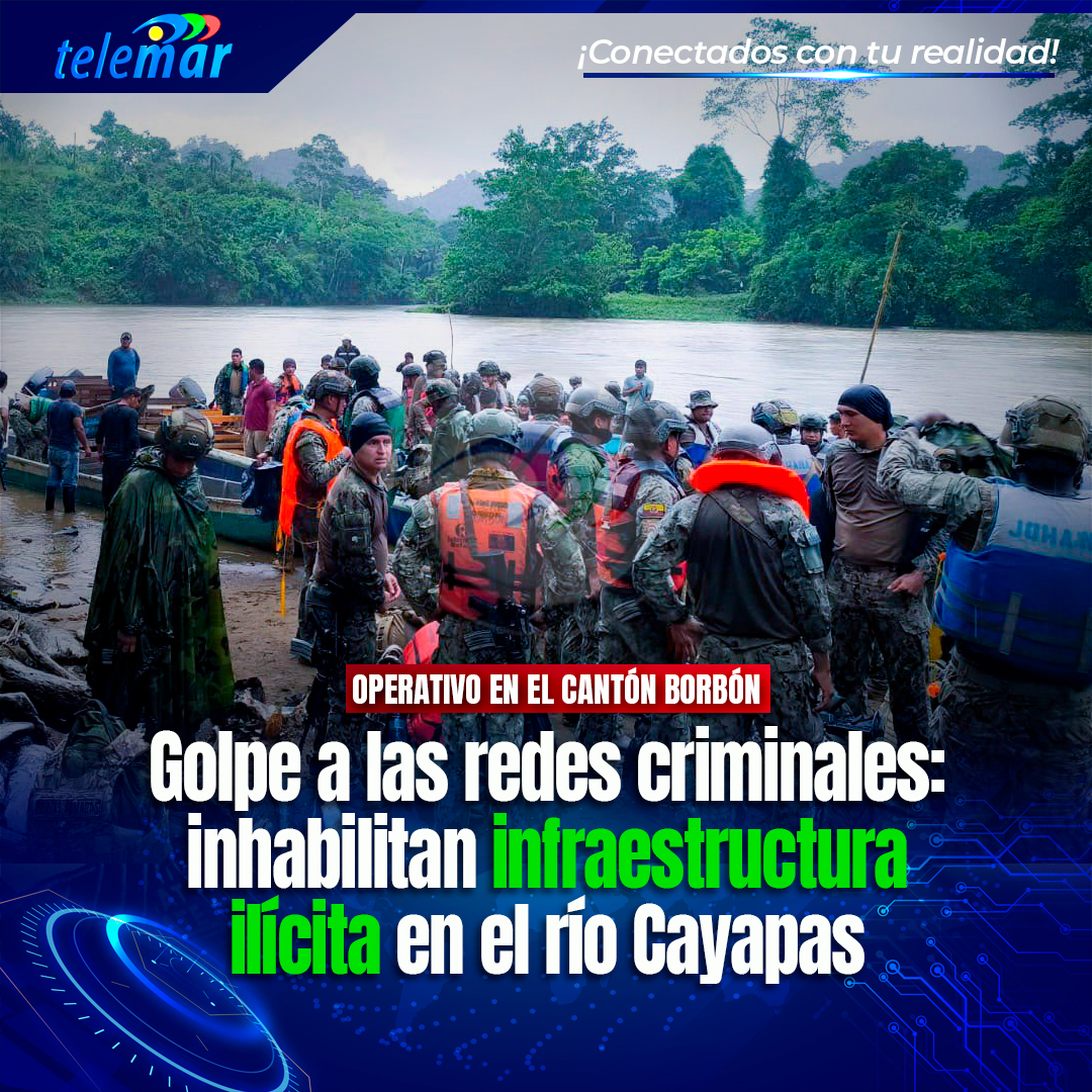 Telemartv23's tweet photo. 🚨#Esmeraldas  |  Las Fuerzas Armadas inhabilitaron un campamento militar para 30 criminales y tres bases de minería ilegal en Esmeraldas. 
👉🅻🅾🆂 🅳🅴🆃🅰🅻🅻🅴🆂: 🔗 https://t.co/1ZPFwvo7eN https://t.co/DYkhRaRAgz