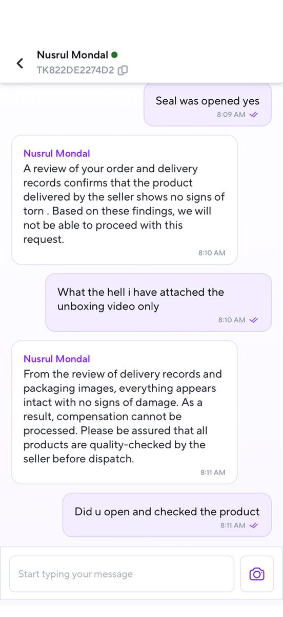 GauthamGauthams's tweet photo. I expect Zepto to investigate this immediately and provide a proper resolution. If I do not receive a call from your team and a satisfactory resolution, I will have no option but to escalate this matter through the appropriate consumer grievance forum. https://t.co/H9IOmZloHj