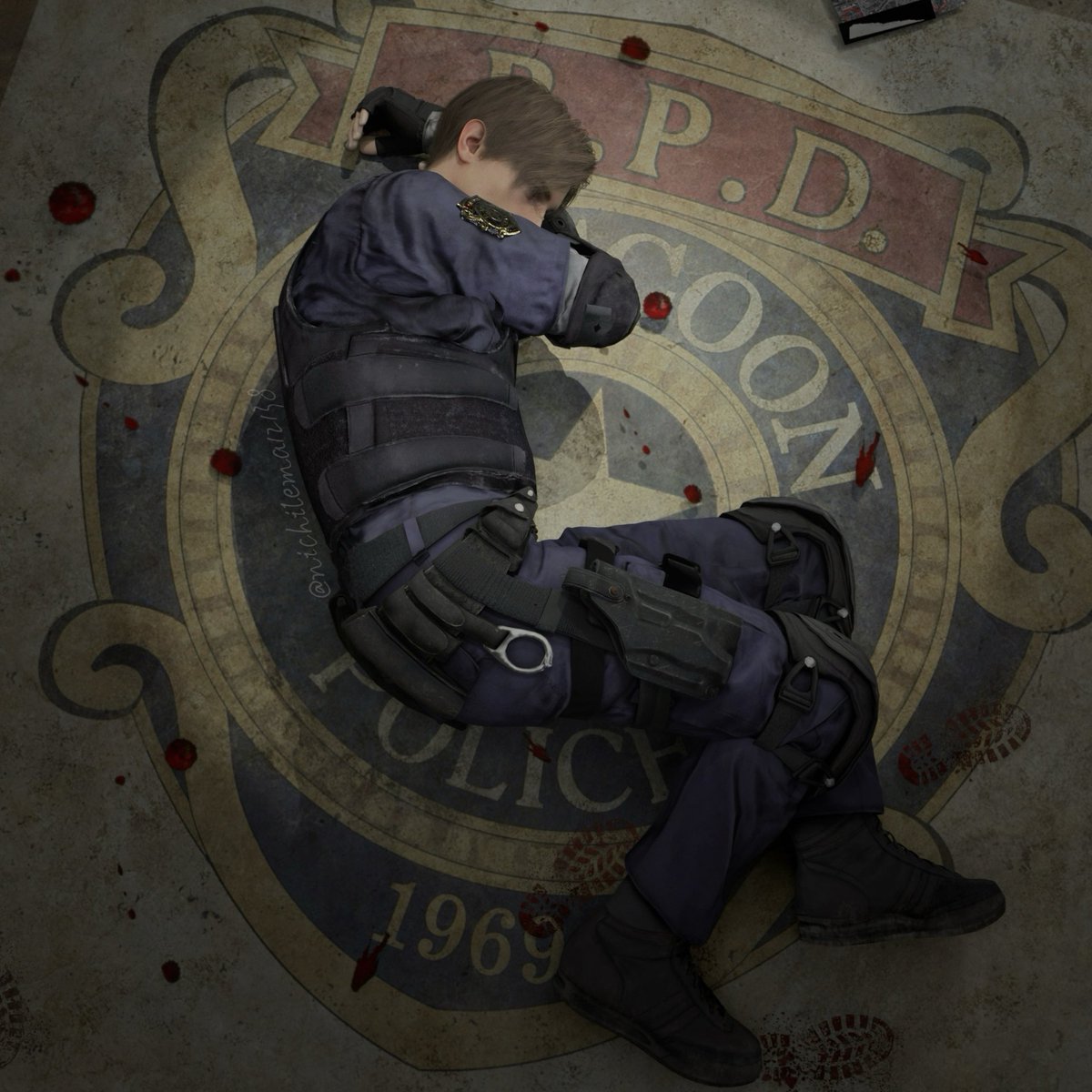 nichilema12138's tweet photo. "September 30th, 1998.
The cop inside me died."
#leonkennedy https://t.co/mZvFNiyIsd