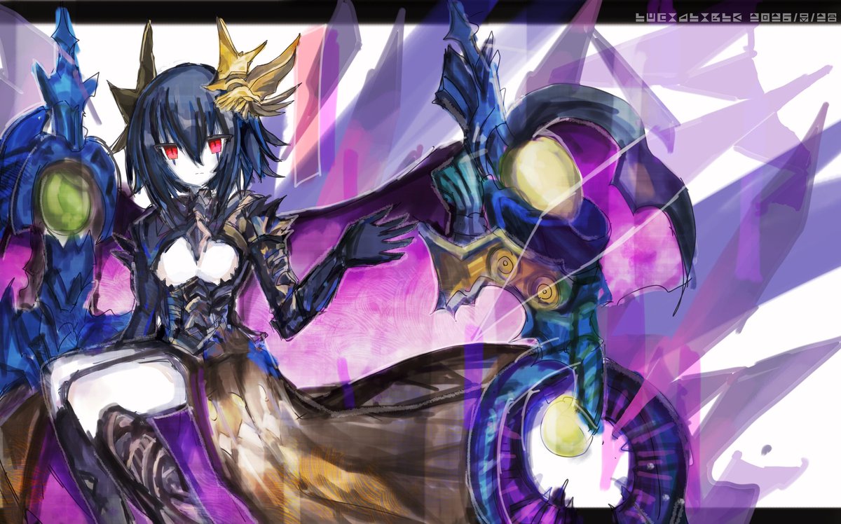 LUCIA_LINGLE's tweet photo. #チュウニズム 
#chunithm_art
#CHUNITHM
 闘争の女帝 https://t.co/mwUWaDj09X