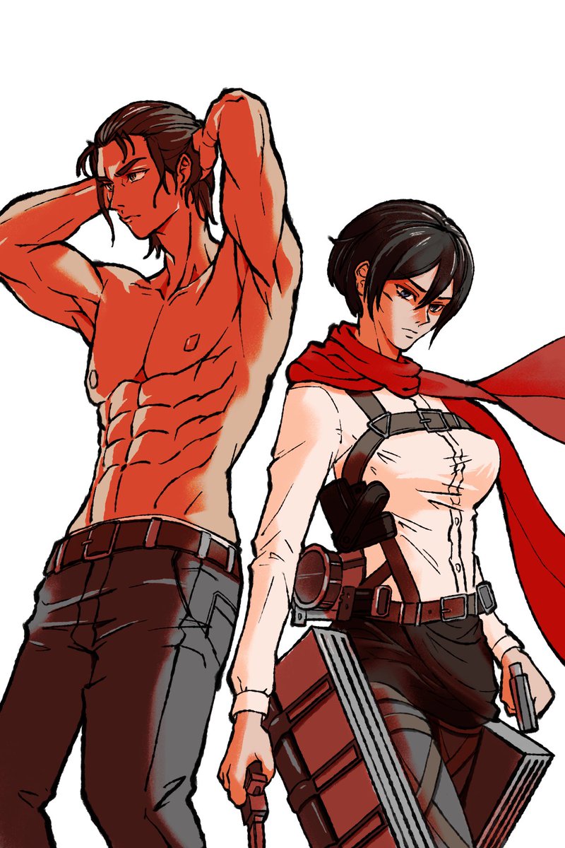 toribirbz's tweet photo. I used EM’s figures as reference and tried to create some pop art style (still figuring out what my preferred style is tho) #eremika #エレミカ https://t.co/MCNFGXlvLW